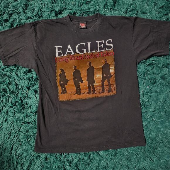 Vintage Eagles Long Road Out of Eden Tour Tee XL Classic Rock Shirt - Picture 1 of 4